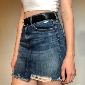 american eagle denim mini skirt